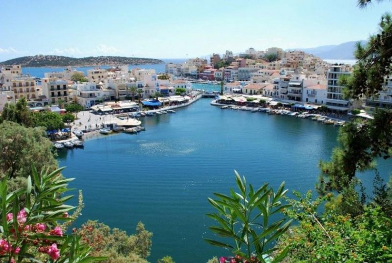 Katsikia Baugrundstück mit Meerblick, Agios Nikolaos, Kreta Grundstück kaufen